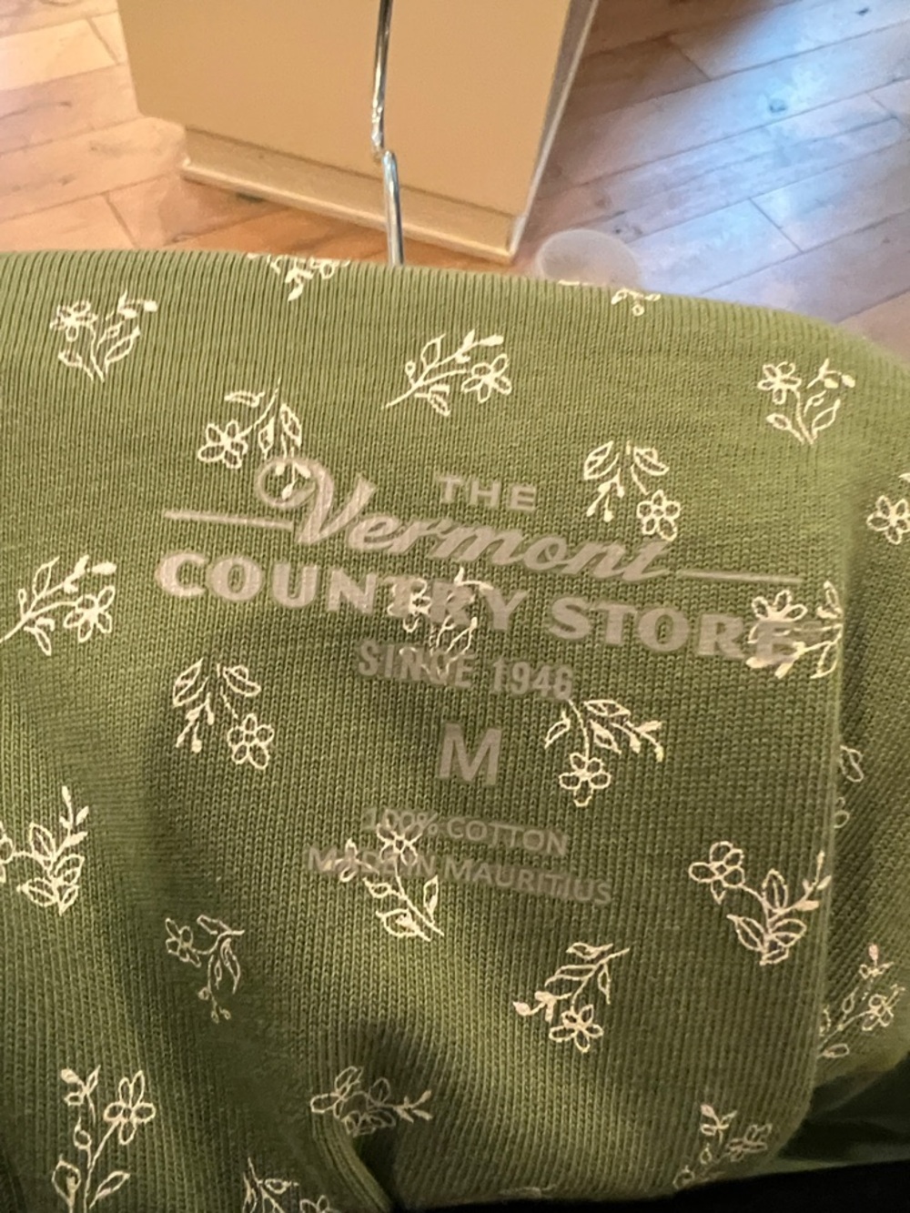The Vermont country store Sleeveless Green Floral Maxi Dress, medium - Picture 5 of 5